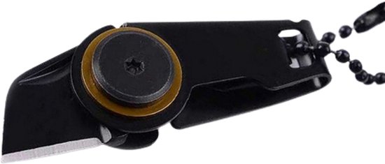 Mini stanleymes sleutelhanger - Zwart