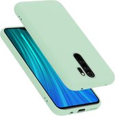 Cadorabo Hoesje geschikt voor Xiaomi RedMi NOTE 8 PRO in LIQUID LICHT GROEN - Beschermhoes gemaakt van flexibel TPU silicone Case Cover