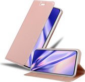 Cadorabo Hoesje geschikt voor Samsung Galaxy S21 5G in CLASSY ROSE GOUD - Beschermhoes met magnetische sluiting, standfunctie en kaartvakje Book Case Cover Etui
