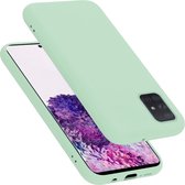 Cadorabo Hoesje geschikt voor Samsung Galaxy A71 4G in LIQUID LICHT GROEN - Beschermhoes gemaakt van flexibel TPU silicone Case Cover