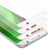 Cadorabo 3x Screenprotector geschikt voor Samsung Galaxy NOTE 5 Volledig scherm pantserfolie Beschermfolie in TRANSPARANT met WIT - Getemperd (Tempered) Display beschermend glas in 9H hardheid met 3D Touch