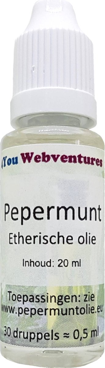 Goedkoopste Pure etherische pepermuntolie - 20 ml - etherische pepermunt olie - essentiële pepermuntolie