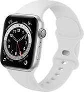 Bracelet en Siliconen Smartwatch - Convient au bracelet en silicone Apple Watch - blanc - Strap-it Watchband / Wristband / Bracelet - Taille: 42 - 44 - 45 - 49mm