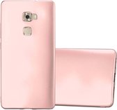 Cadorabo Hoesje voor Huawei MATE S in METALLIC ROSE GOUD - Beschermhoes gemaakt van flexibel TPU silicone Case Cover