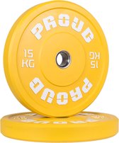 Olympische Bumper Plates 15 kg - Set van 2 - Proud