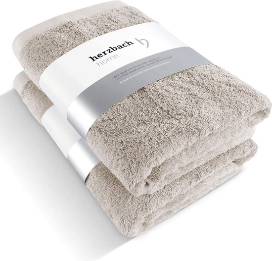 koolhydraat gewoontjes geïrriteerd raken herzbach home Luxe handdoek Douche handdoek Set van 2 Premium kwaliteit  100% Egyptisch... | bol.com