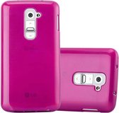 Coque Cadorabo pour LG G2 MINI en ROSE - Coque de protection en silicone TPU souple au design brossé