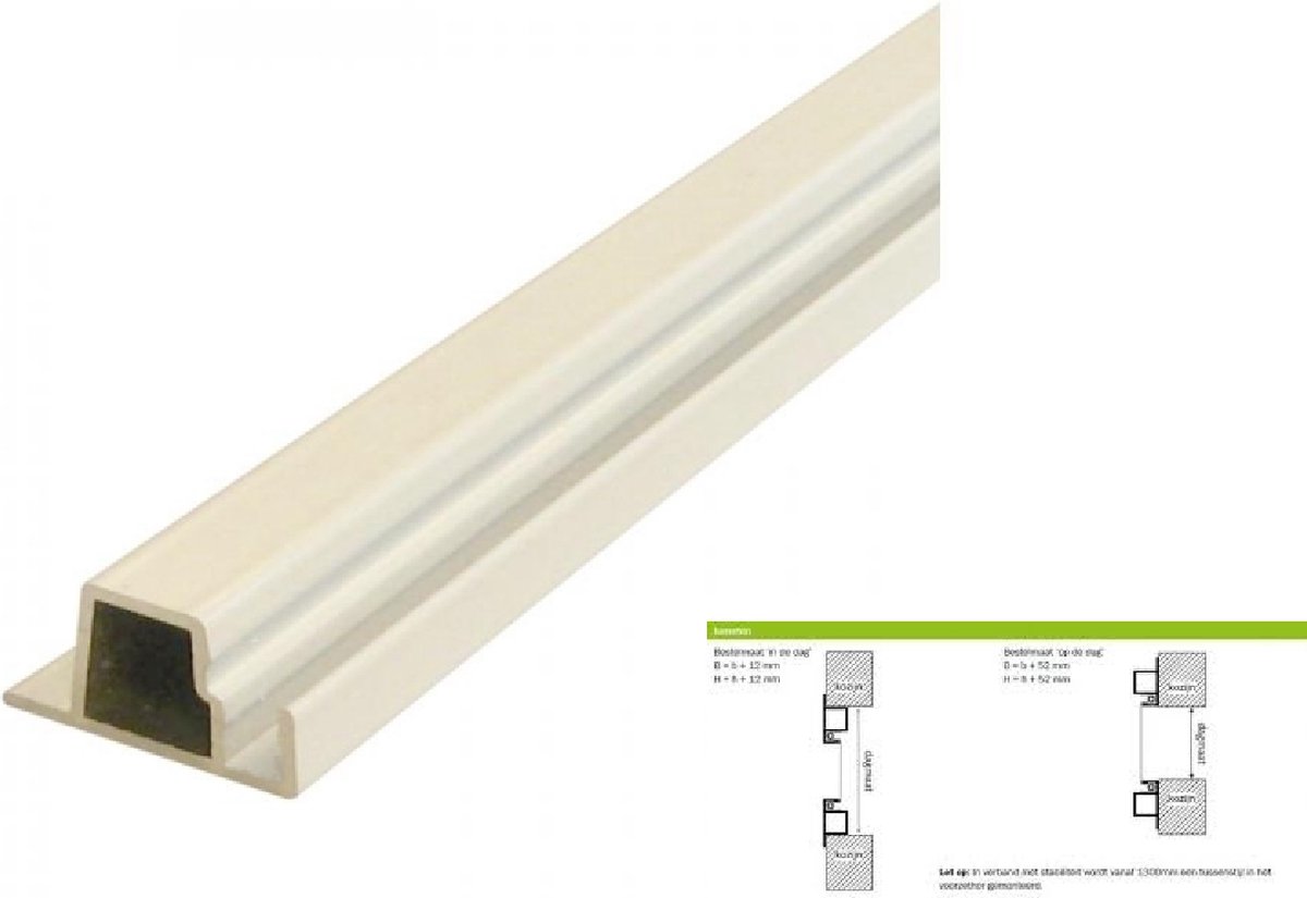 Hamstra Horprofiel WIT 150 CM