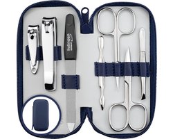 marQus Solingen Duitsland Manicuresets voor dames & heren set van 7 stuks – Kwaliteits verzorgingsset Nagelknipper & Teennagelknipper, pincet Nagelkit – Perfect Cadeau voor alle gelegenheden