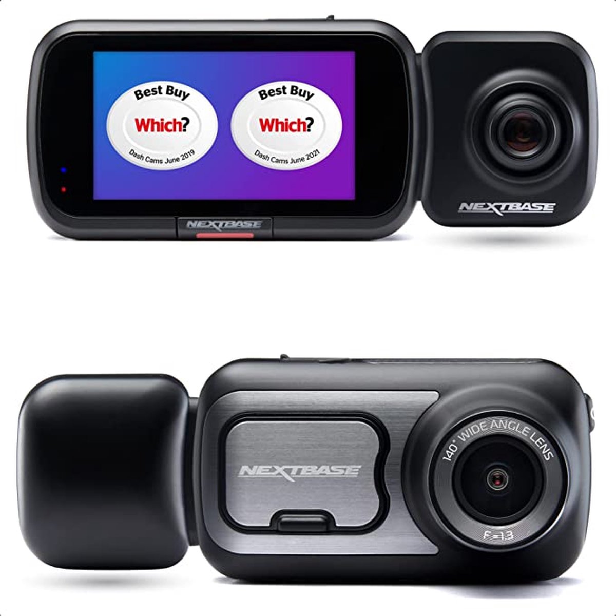 Nextbase 422GW en Rearview dashcam voor auto voor en achter - wifi - Auto camera - GPS - SOS functie