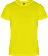 T-shirt sport unisexe jaune manches courtes marque Camimera Roly taille S