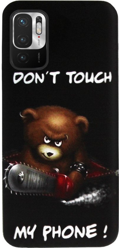 Coque arrière en Siliconen ADEL pour Xiaomi Redmi Note 10 (5G) - Ne touchez pas mon téléphone Bears