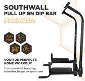 SOUTHWALL Barre de traction et dip multifonctionnelle - Barre de traction Premium - Fitness et musculation - Poids de 150 kg - Noir