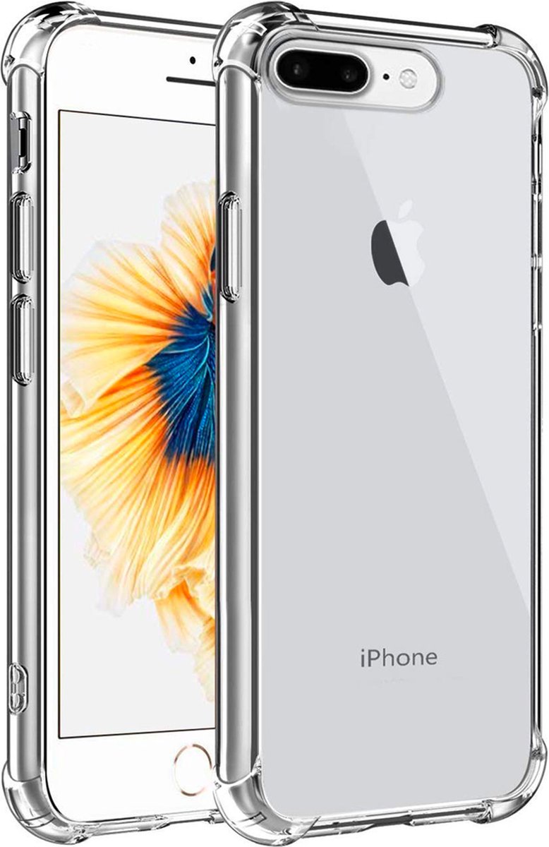 iPhone 7/8 Plus hoesje shock proof case transparant apple hoesjes back cover hoes