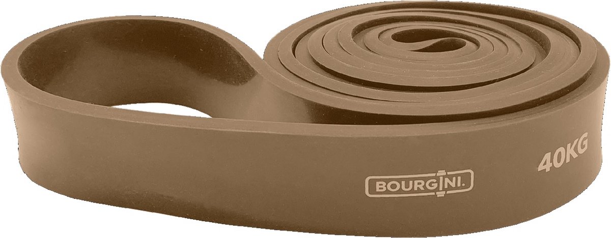 Bourgini Fitness Weerstandsband - Pull up band -Taupe - 40kg