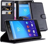 Étui Cadorabo pour Sony Xperia M5 en PHANTOM BLACK - Étui de protection avec fermeture magnétique