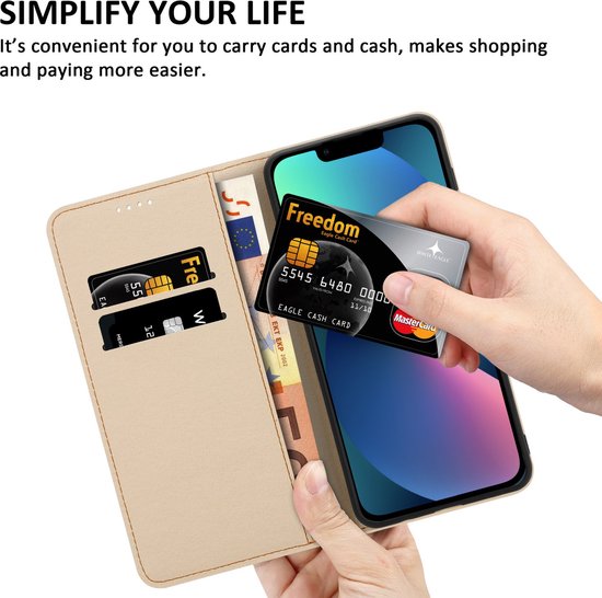 Coque Cadorabo pour Apple iPhone 14 - Design Crane & Fleurs No 9 - Pochette de protection avec fermeture magnétique, fonction stand et poche pour cartes