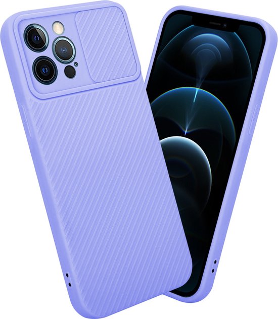 Coque Cadorabo pour Apple iPhone 12 PRO MAX en Bonbon Purple - Coque de protection en silicone TPU souple et avec protection pour appareil photo