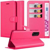 Cadorabo Hoesje geschikt voor Oppo FIND X2 in KERSEN ROZE - Beschermhoes met magnetische sluiting, standfunctie en kaartvakje Book Case Cover Etui