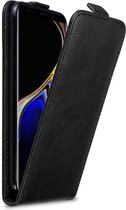 Cadorabo Hoesje geschikt voor Samsung Galaxy NOTE 9 in ZWARTE NACHT - Beschermhoes in flip design Case Cover met magnetische sluiting