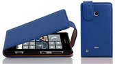 Cadorabo Hoesje voor Nokia Lumia 720 in KONINGSBLAUW - Beschermhoes in flip-design Case Cover van getextureerd imitatieleer