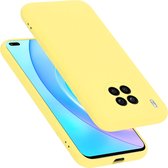 Cadorabo Hoesje geschikt voor Honor 50 LITE in LIQUID GEEL - Beschermhoes gemaakt van flexibel TPU silicone Case Cover