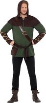 Smiffy's - Robin Hood Kostuum - Nachtmerrie Van De Sheriff Robin Hood - Man - Groen, Bruin - Medium - Carnavalskleding - Verkleedkleding