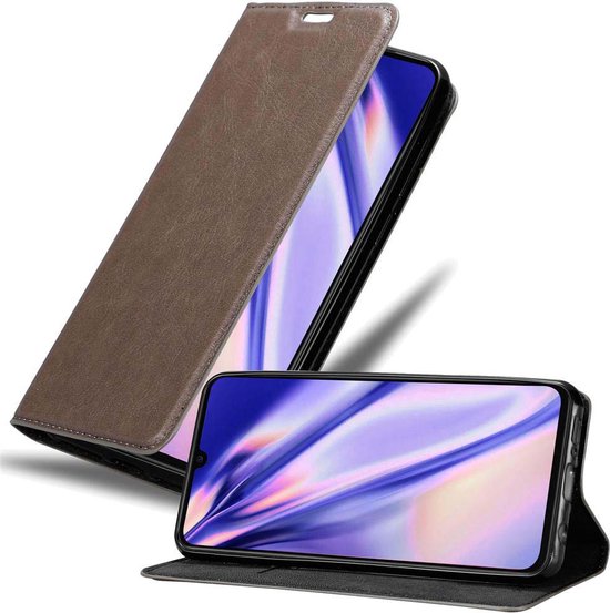 Étui Cadorabo pour Xiaomi Mi 9 en BRUN CAFÉ - Étui de protection avec fermeture magnétique, fonction support et poche pour cartes Book Case Cover Etui