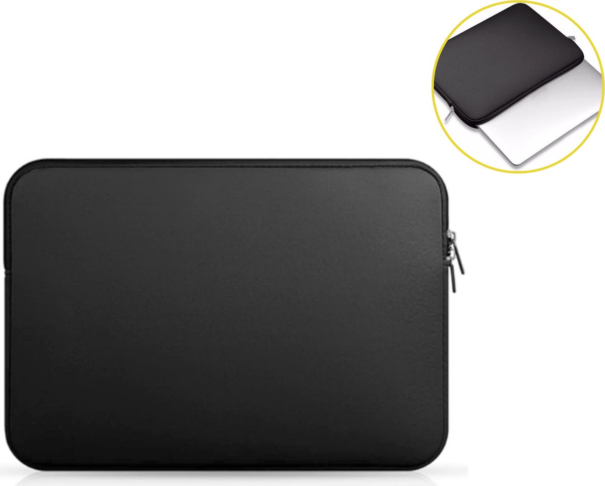 Laptop en Macbook Sleeve - 15.6 inch - Zwart - Merkloos
