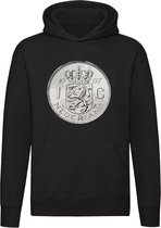 Zilveren Gulden Hoodie | geld | munt | Nederland | zilver | muntgeld | Unisex | Trui | Hoodie | Sweater | Capuchon