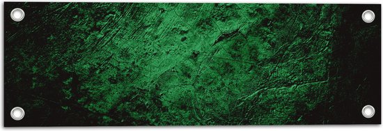 Tuinposter – Muur in het Groen met Textuur - 60x20 cm Foto op Tuinposter (wanddecoratie voor buiten en binnen)