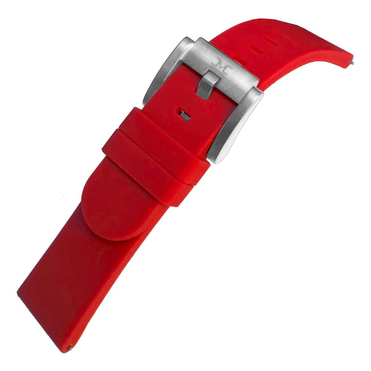 Marc Coblen - TW Steel Rood Silicone Rubber Horlogeband Stalen Gesp - 22mm