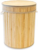 casa pura Bamboe Wasmand - Wassorteerder - Wasbox - Met handvatten - 35 x 45 cm