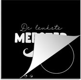 KitchenYeah® Inductie beschermer 78x78 cm - Quotes - Meester - De leukste meester - Spreuken - Kookplaataccessoires - Afdekplaat voor kookplaat - Inductiebeschermer - Inductiemat - Inductieplaat mat