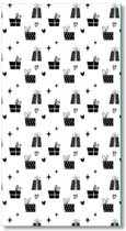 Papieren Cadeauzakjes Inpakzakjes - Kadootjes - 10 stuks - Zwart Wit - 7 x 13 cm