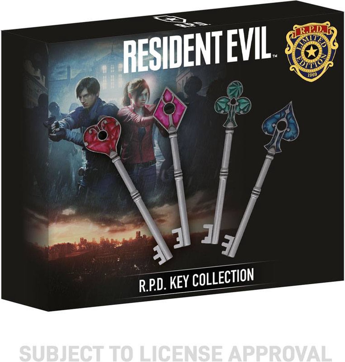 Resident Evil 2 Replica 1/1 R.P.D Key Collection