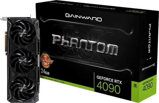 Gainward GeForce RTX 4090 Phantom GS - Videokaart - 24GB GDDR6X - PCIe 4.0 - 1x HDMI - 3x DisplayPort
