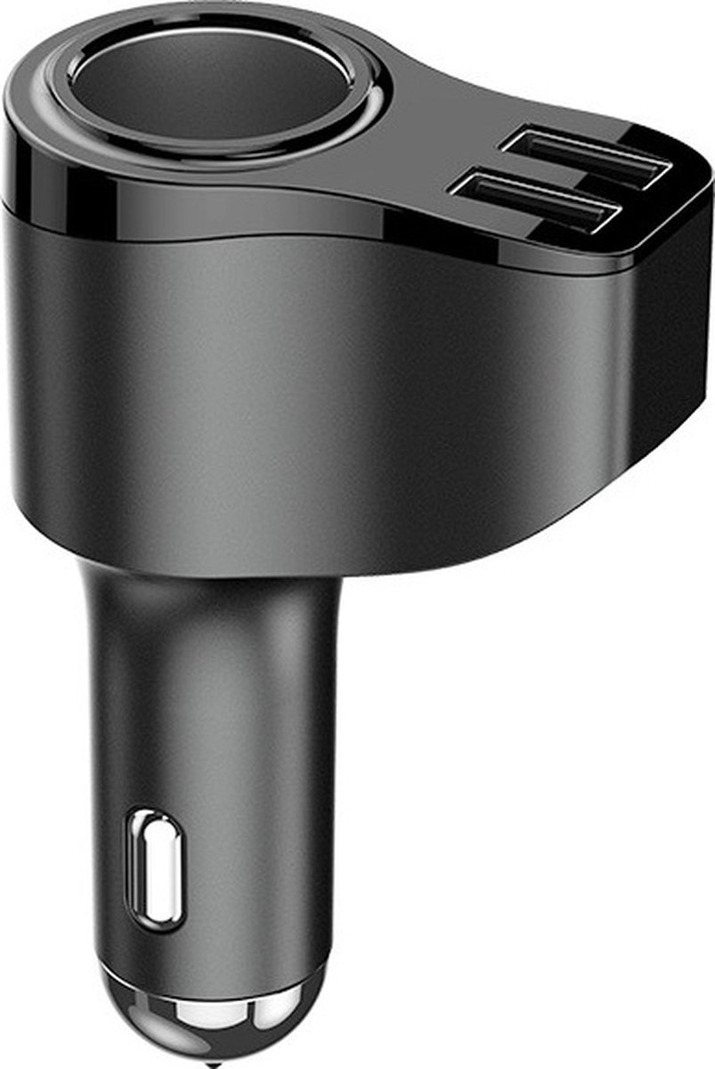 12v Adapter Zwart Autolader Splitter Auto Micro USB Oplader Dongle Geschikt voor Android