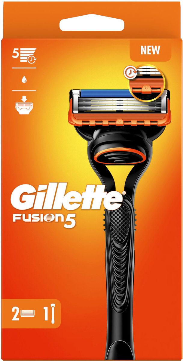 Gillette Fusion5 - 1 Scheermes Voor Mannen - 2 Scheermesjes - Gillette