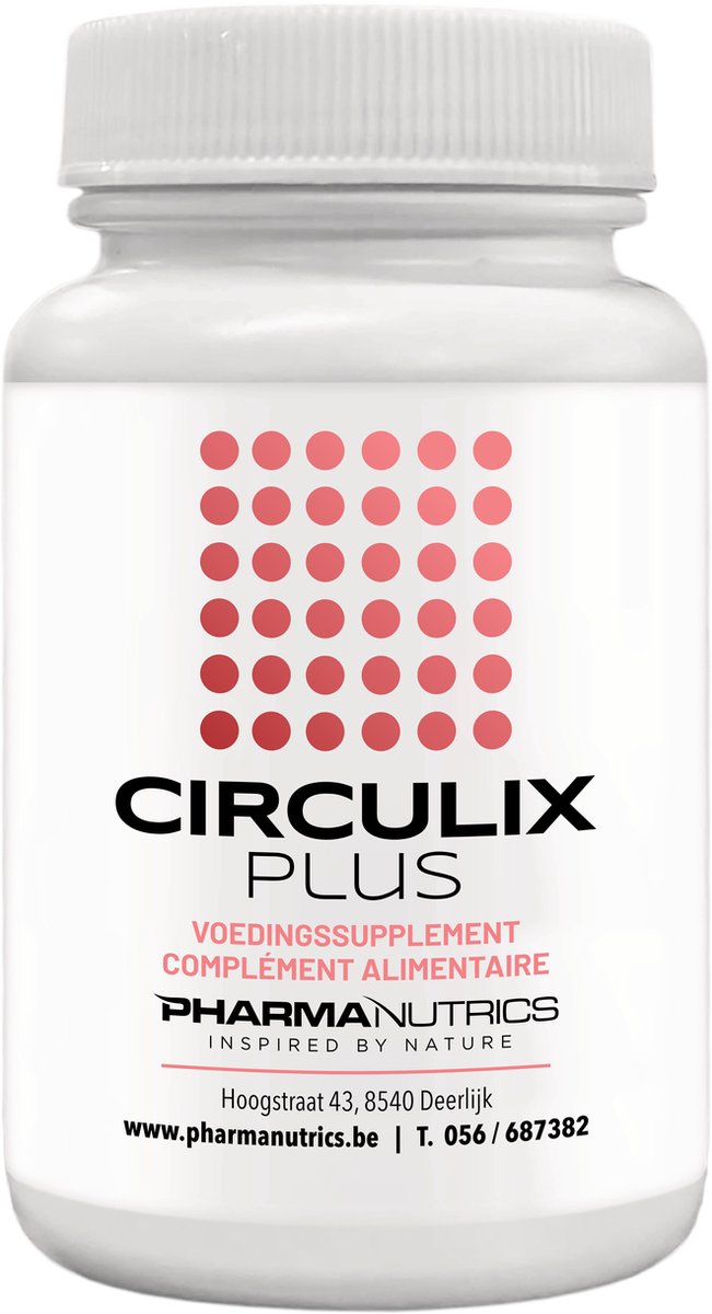 Goedkoopste CIRCULIX PLUS 60 V-caps Pharmanutrics - Circulatie - Doorbloeding - Winterhanden - Wintertenen - Natuurlijk Complex- OPC -Gingko Biloba - Concentratie - Oorsuizen