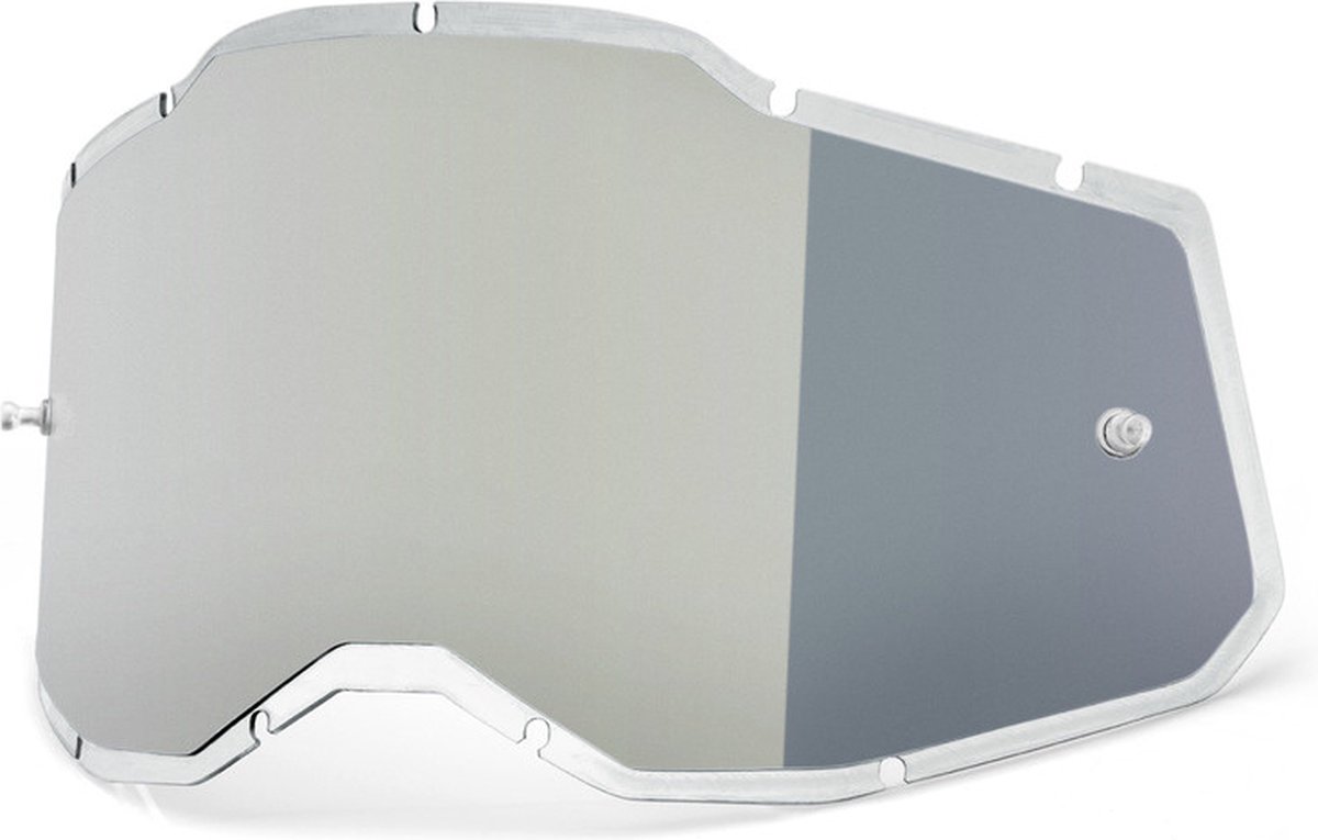 100% Racecraft 2/Accuri 2/Strata 2 Goggles Replacement Lens Injected Mirror - Silver -