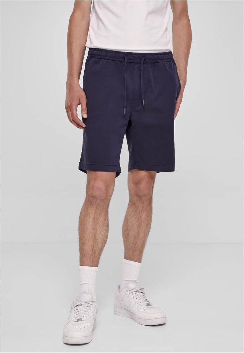 Urban Classics Stretch Twill Joggshorts Korte broek S Blauw