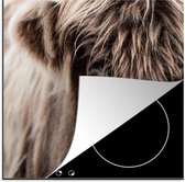 KitchenYeah® Inductie beschermer 78x78 cm - Schotse Hooglander - Schotse Koe - Kookplaataccessoires - Afdekplaat voor kookplaat - Inductiebeschermer - Inductiemat - Inductieplaat mat