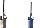 Aansteker 2 stuks met navulling - Gasaansteker met navulling 2X Grijs en Blauw - Hervulbare Navulbare Aansteker - Kinderbescherming - Vlamaanpassing - Brandstof indicator -