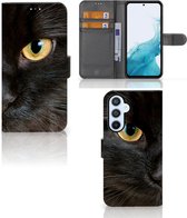 Telefoonhoesje Geschikt voor Samsung Galaxy A54 5G Beschermhoesje Zwarte Kat