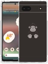 Smartphone hoesje Google Pixel 6A Hoesje Bumper met transparante rand Gorilla