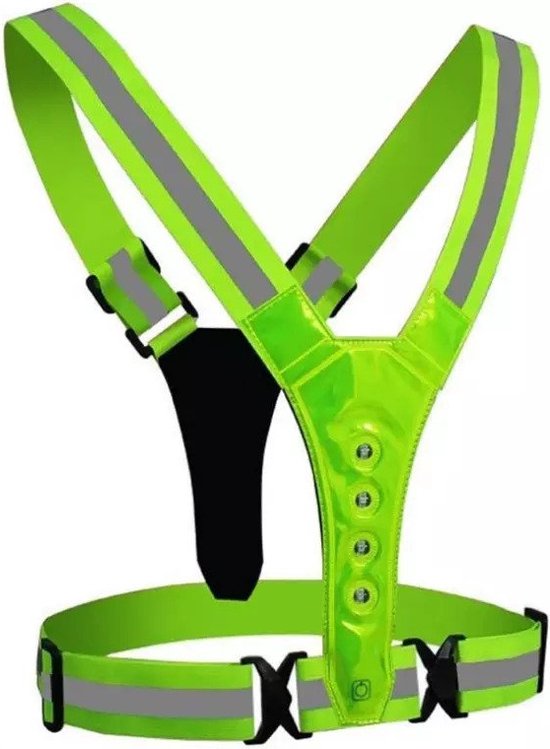 Go Go Gadget LED Reflecterend Vest – Oranje – Voor Hardlopen, Wandelen En Fietsen – Verstelbaar