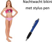 Nachtwacht Bikini - Purple girls. Maat 134/140 cm - 9/10 jaar met Stylus Pen.