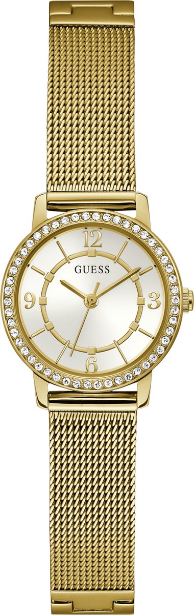 Guess GW0534L2 dames horloge goudkleurig met meshband