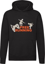 Free Running Hoodie - atleet - freestyle - parkour - springen - training - sport - hobby - unisex - trui - sweater - capuchon